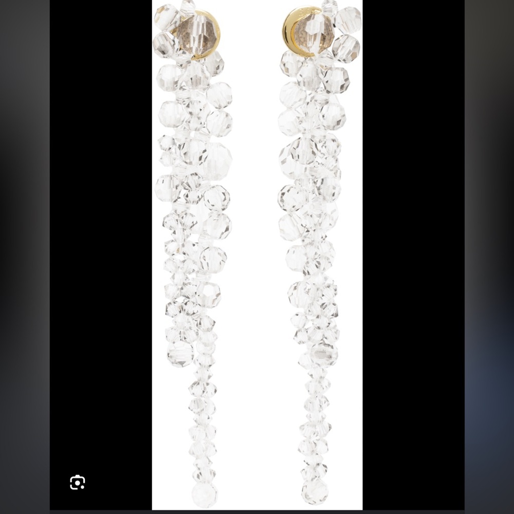 Simone Rocha Crystal Silver Earrings